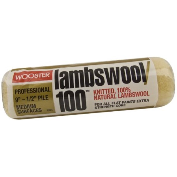 Wooster Brush Lambswool 100 Roller Cover 1/2-Inch Nap